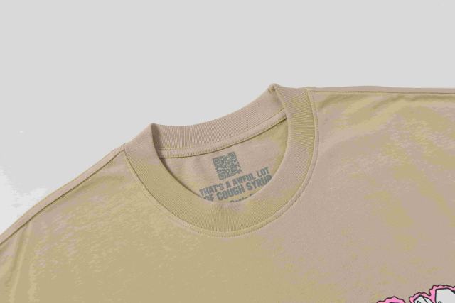 Cough Syrup Bubble 3D Outline Letter High Rollers Poker Chip Utility Pole Cartoon Graphic Double Side Tee 29303799
