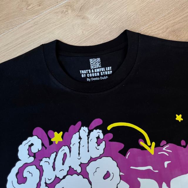 Cough Syrup Southern Hip Hop Streetwear Front Houston Texas Map Pistol Lowrider Car Purple Syrup Cup Exotic Pop Cartoon Scene Print T-Shirt 29345308