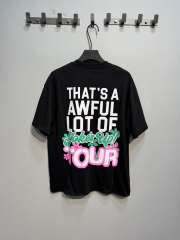 Cough Syrup Jokes Up Tour Daisy Floral Double Sided Letter Print Oversized Tee 2 colors 29288637