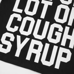 Cough Syrup Asaali Retro Magazine Clipping Collage Figure Front Back Bold Slogan Oversized Tee 29288682