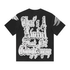 Cough Syrup Sketch Cupid Angel Tattoo Detail Front Gothic Stacked Cursive Slogan Back Tee 4 colors 29290017