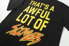 Cough Syrup Halo Snake Graffiti Front Two Layer Typography Bright Yellow Bold Block Letter Slimes Script Print Tee 29303916