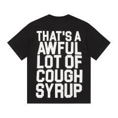 Cough Syrup Asaali Retro Magazine Clipping Collage Figure Front Back Bold Slogan Oversized Tee 29288682