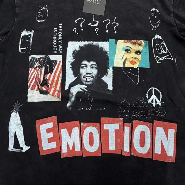 Mixed Emotion Rock Celebrity Photo Poster Collage Print T-shirt 29370505