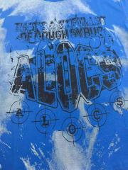 Cough Syrup Gothic Stacked ALDCS Letter Crosshair Target Circle Detail Large Worn Number 18 Graphic Print Tee 2 colors 29303872