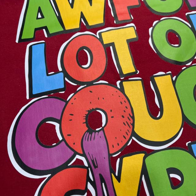 Cough Syrup West Coast Casual Fashion Vivid Color Toucan Character Hip Hop Jewelry Syrup Pouring Bubble Font Print T-Shirt 29344093