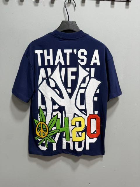 Cough Syrup Weed Leaf Peace Symbol Apple NY Graffiti Double Sided Print Tee 2 colors 29288701