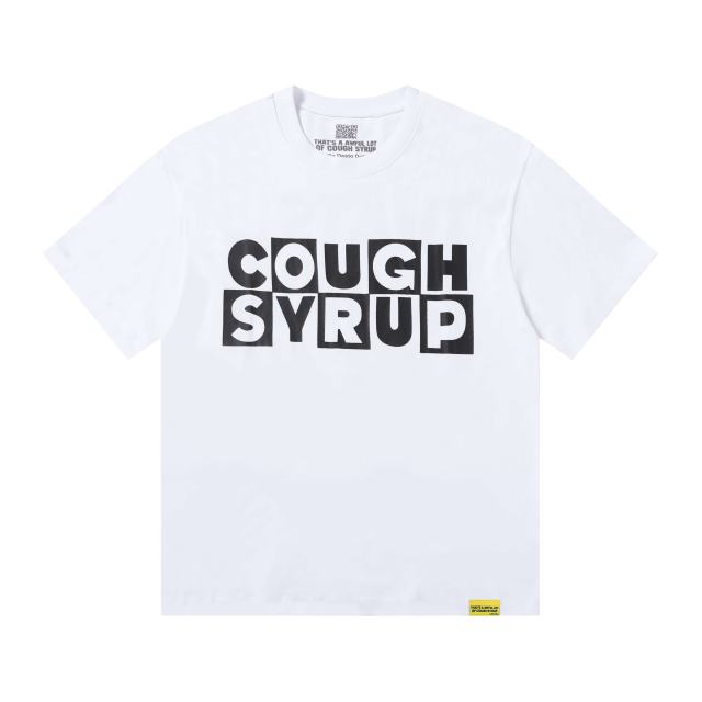 Cough Syrup Block Box Letter Front And Back Double Sided Print Tee 2 colors 29290013