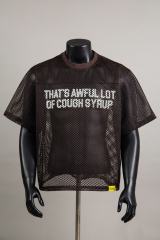 Cough Syrup Retro Sport Streetwear Available Front Simple Block Typography Back Large Stacked Letter Print Cropped Mesh Jersey T-Shirt 4 colors 29345315