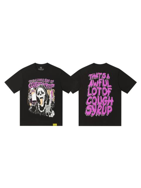 Cough Syrup Dark Punk Horror Ghostface Graffiti Figure Drip Deformed Font Dual Side Printed Tee 29302305