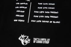 Cough Syrup 03 Greedo Tour Drip Font Purple Tint Portrait Front Concert City Venue Schedule Text Print Tee 29303881
