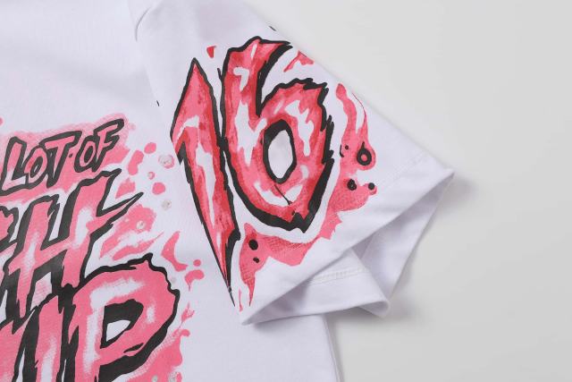Cough Syrup Pink Splatter Graffiti Cup Front Back Double Sided Print Tee 2 colors 29290023