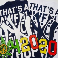 Cough Syrup Weed Leaf Peace Symbol Apple NY Graffiti Double Sided Print Tee 2 colors 29288701