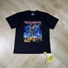 Cough Syrup Heavy Metal Rock Streetwear Front Iron Maiden Skeleton Warrior Horse Battle Scene Band Logo Print T-Shirt 29345277