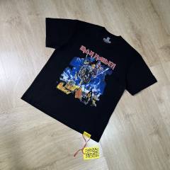 Cough Syrup Heavy Metal Rock Streetwear Front Iron Maiden Skeleton Warrior Horse Battle Scene Band Logo Print T-Shirt 29345277