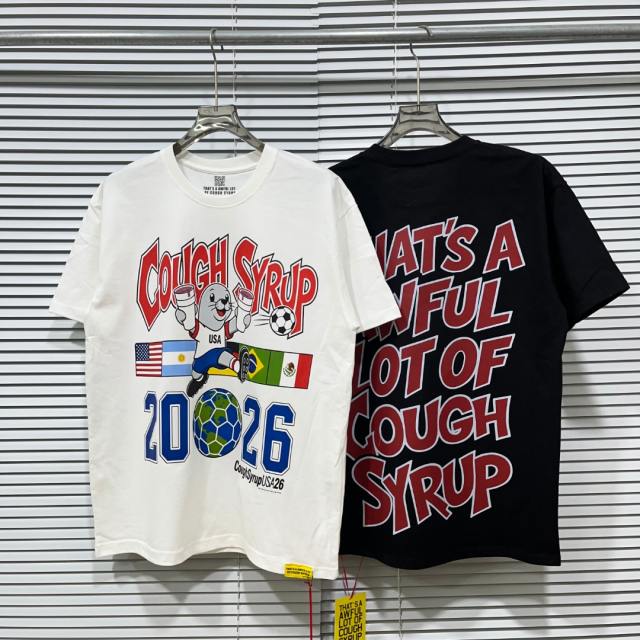 Cough Syrup Letter Usa Jersey Sea Lion National Flags Globe Soccer Ball 2026 Number Print Oversized Crew Neck T-Shirt 2 colors 29343120