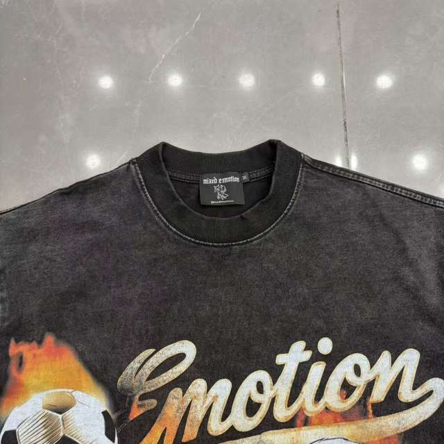 Mixed Emotion USA Canada Mexico World Cup Flame Eagle Print T-shirt 29370498
