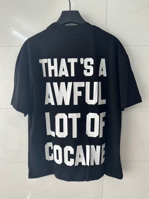 Cough Syrup Movie Scene Two Characters Stacked Cash Portrait Photo Asaali Cursive Signature Contrast Double Slogan Tee 29303852