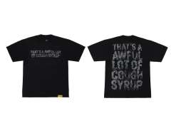 Cough Syrup Smoke Letter Print Tee 29006592
