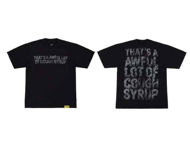 Cough Syrup Smoke Letter Print Tee 29006592