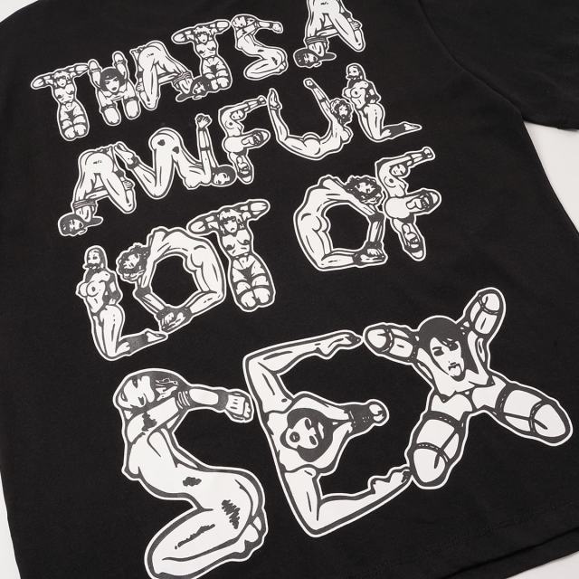 Cough Syrup Unique Aesthetic Figure Constructed Letter Front Back Printed Tee 2 colors 29290006