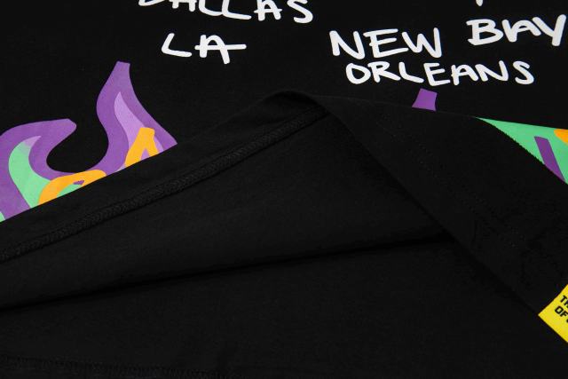 Cough Syrup PO' UP US City Name List Green Box Text Gradient Flame Front Purple Syrup Dripping Disposable Cup Print Tee 2 colors 29303911