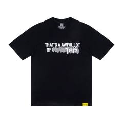 Cough Syrup Minimal Hip Hop Streetwear Front Crossed Out Text TRY Graffiti Block Letter Print Back Stacked Bold Block Slogan Graphic Oversized T-Shirt 2 colors 29343909