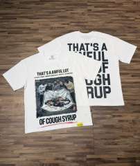 Cough Syrup High Street Front Figure Back Letter Double Side Print Tee 2 colors 29288631
