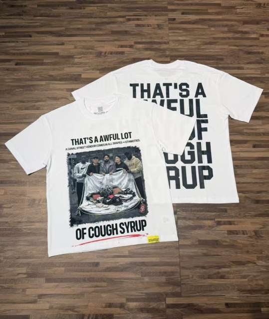Cough Syrup High Street Front Figure Back Letter Double Side Print Tee 2 colors 29288631