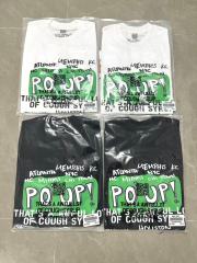 Cough Syrup PO' UP US City Name List Green Box Text Gradient Flame Front Purple Syrup Dripping Disposable Cup Print Tee 2 colors 29303911