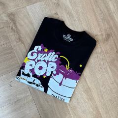 Cough Syrup Southern Hip Hop Streetwear Front Houston Texas Map Pistol Lowrider Car Purple Syrup Cup Exotic Pop Cartoon Scene Print T-Shirt 29345308