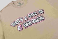 Cough Syrup Bubble 3D Outline Letter High Rollers Poker Chip Utility Pole Cartoon Graphic Double Side Tee 29303799