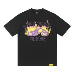 Cough Syrup West Coast Sippers Flame Motorcycle Cross Double Sided Print Tee 2 29303788