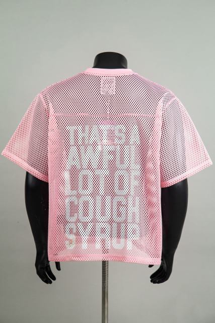 Cough Syrup Retro Sport Streetwear Available Front Simple Block Typography Back Large Stacked Letter Print Cropped Mesh Jersey T-Shirt 4 colors 29345315