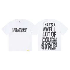 Cough Syrup Cyber Street Glitch Pixel Mosaic Half Blur Text Front Segmented Normal & Distorted Stacked Letter Back Tee 2 colors 29302180