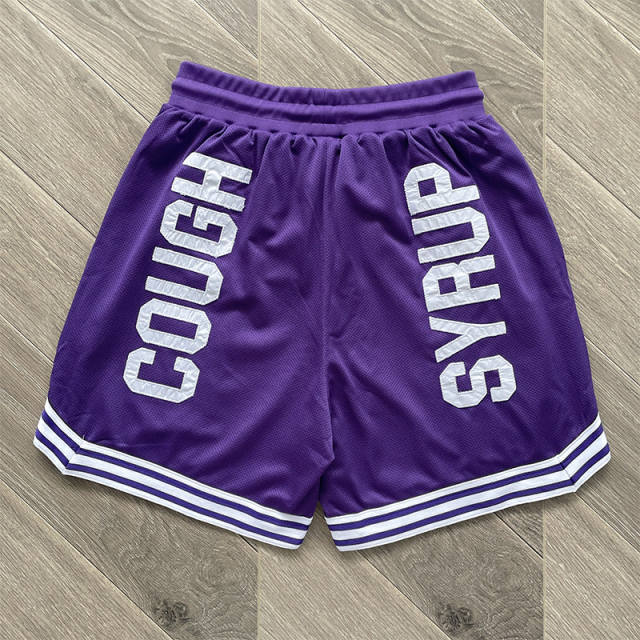 That's A Awful Lot Of Cough Syrup Letter Embroidered Tee Shorts Set
