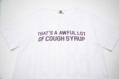 Cough Syrup Minimal Hip Hop Streetwear Front Purple Block Letter Back Dripping Purple Syrup Bottle Cup Cartoon Graphic Oversized T-Shirt 29343927