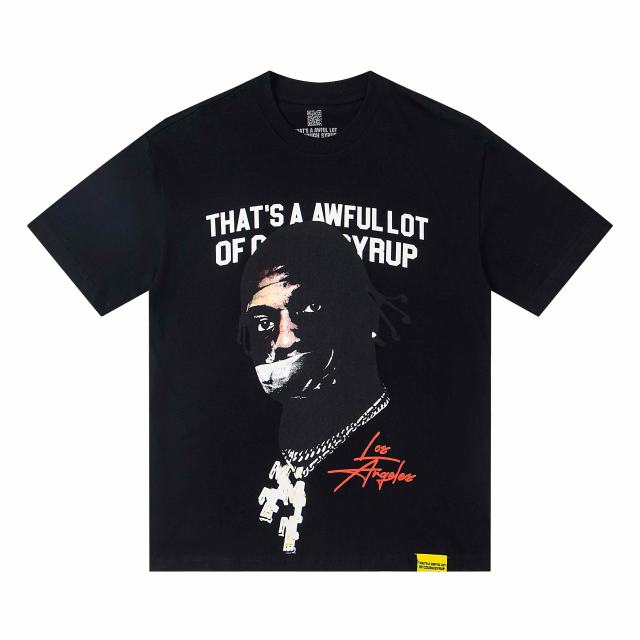 Cough Syrup Rapper Portrait Los Angeles Signature Rio Free Motif Print Tee 2 colors 29303818