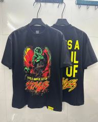 Cough Syrup Halo Snake Graffiti Front Two Layer Typography Bright Yellow Bold Block Letter Slimes Script Print Tee 29303916