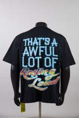 Cough Syrup Hip Hop Streetwear Front Neon Light Bulb Outline Text Ufo Spaceship Abduct Burning City Vintage Cosmic Sky Print Oversized T-Shirt 29344003