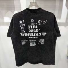 Mixed Emotion USA Canada Mexico World Cup Flame Eagle Print T-shirt 29370498