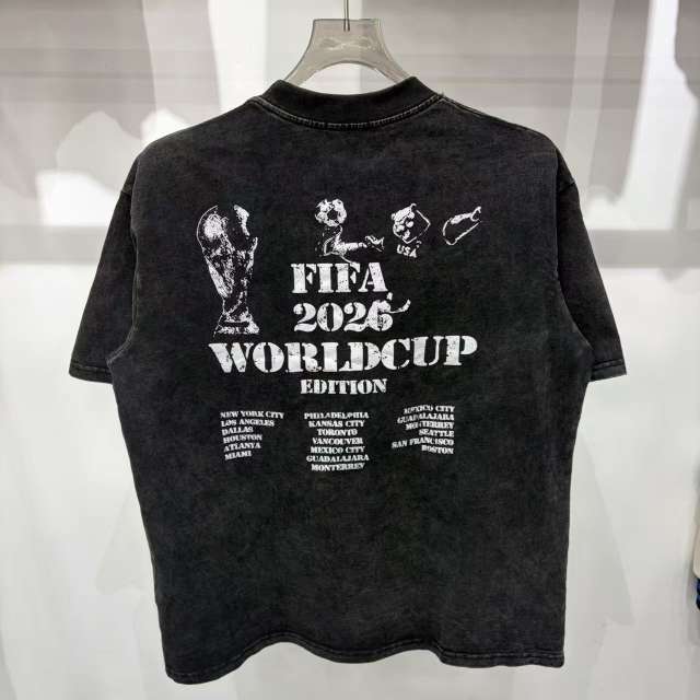 Mixed Emotion USA Canada Mexico World Cup Flame Eagle Print T-shirt 29370498