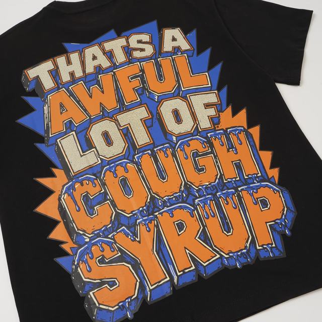 Cough Syrup Basketball Final Golden Trophy Graffiti Print Tee 2 colors 29359165