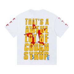 Cough Syrup All-Star NSA Figure Silhouette Star Sleeve Double Sided Print Tee 2 colors 29290030