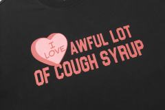 Cough Syrup I Love Nested Heart Front Cupid Angel Syrup Bottle Back Double Sided Print Tee 2 colors 29290046