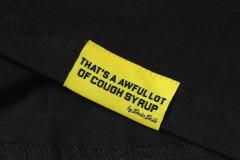 Cough Syrup Pink Graffiti Typography Dual Line Front Circular Frame Grunge Text Print Tee 2 colors 29303963