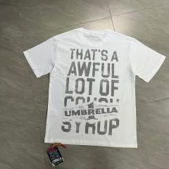 Cough Syrup Grunge Hip Hop Streetwear Front Faded Distressed Umbrella Text Back Giant Stacked Worn Block Letter Print T-Shirt 2 colors 29345297