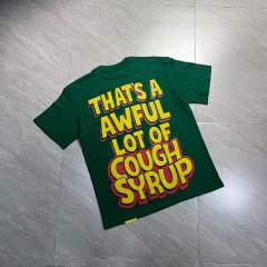 Cough Syrup Retro Old School Streetwear Front Chill Frog Mascot Chain Necklace Syrup Drip Cartoon Illustration Print T-Shirt 3 colors 29344031