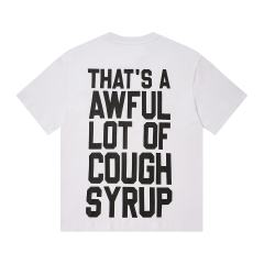 Cough Syrup Obscured Text TR17 Mark Front Full Big Letter Slogan Back Tee 2 colors 29288697