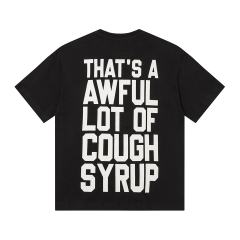 Cough Syrup Obscured Text TR17 Mark Front Full Big Letter Slogan Back Tee 2 colors 29288697